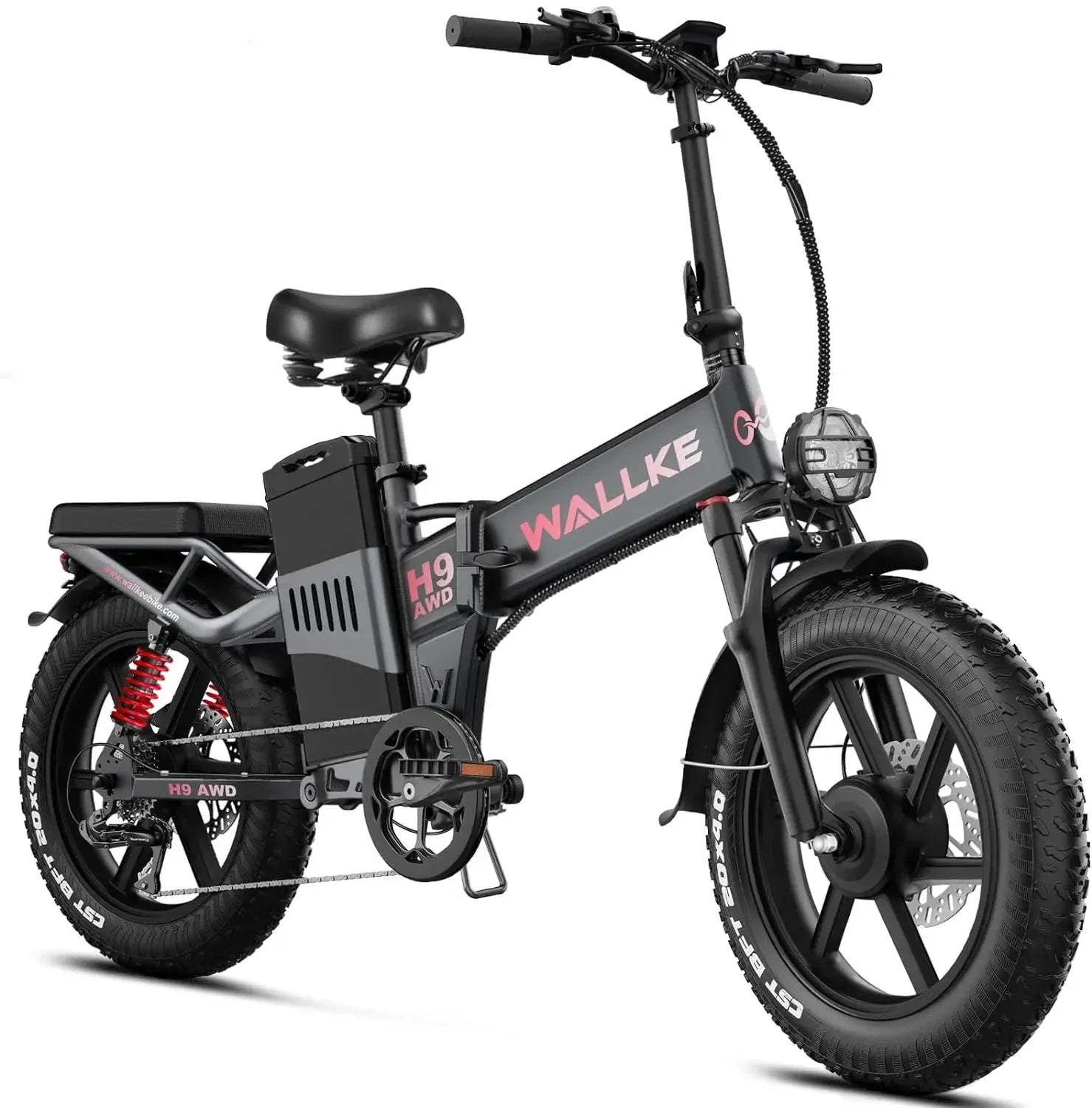 Powerful H9 AWD E-Bike Foldable 2000W Dual Motor