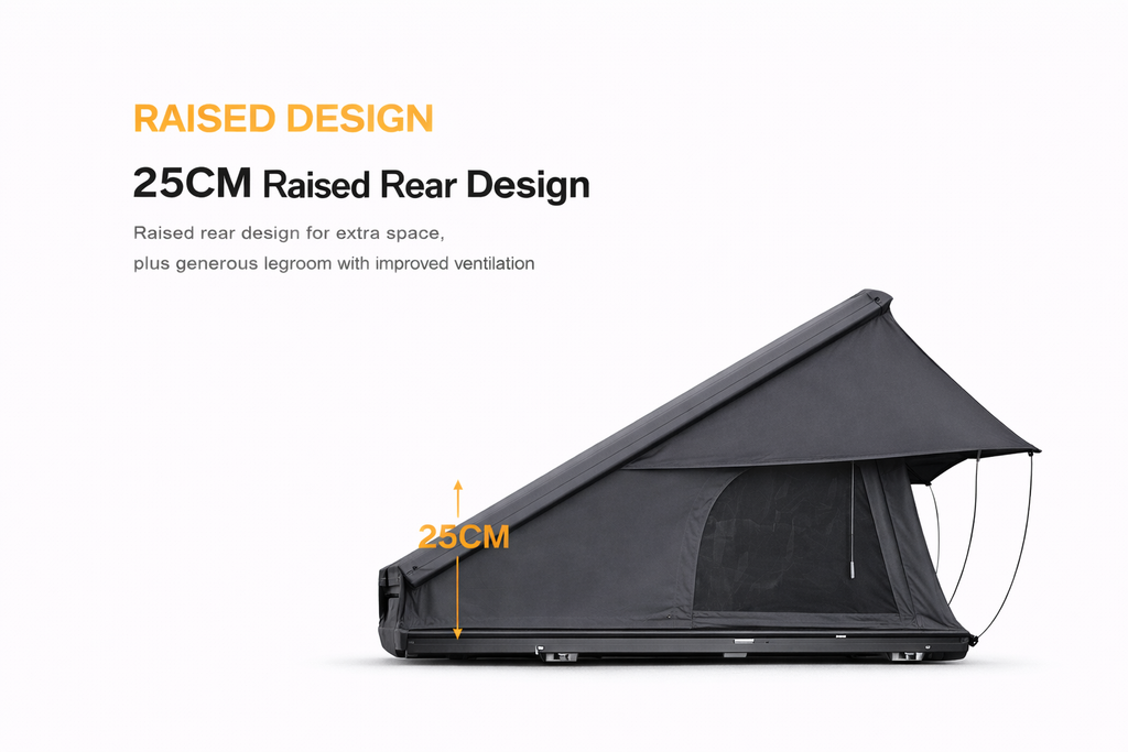 Trailora Heavy-Duty 2-3 Person Hardshell Rooftop Tent With Ladder (SAK93120)